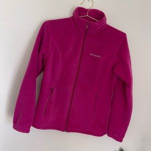 COLUMBIA Long Sleeve High Neck Soft Fleece Size M